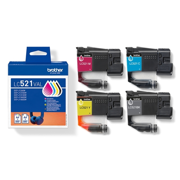 Pack Cartuchos Brother LC521 Tinta Original